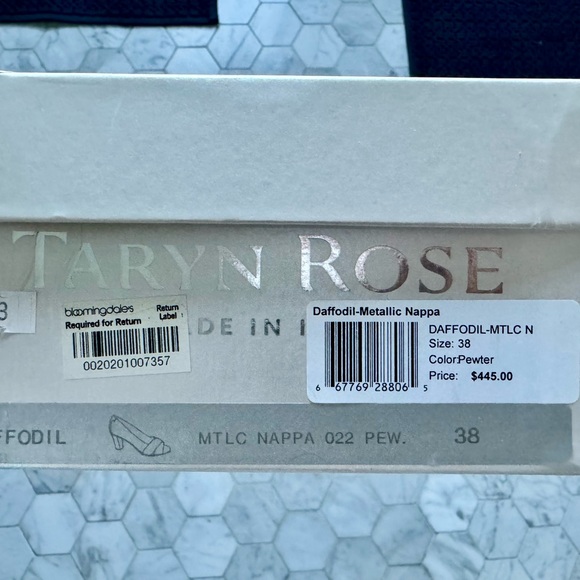 Gorgeous Taryn Rose pewter heels, size 38 (8) and in near perfect condition. - Picture 9 of 10